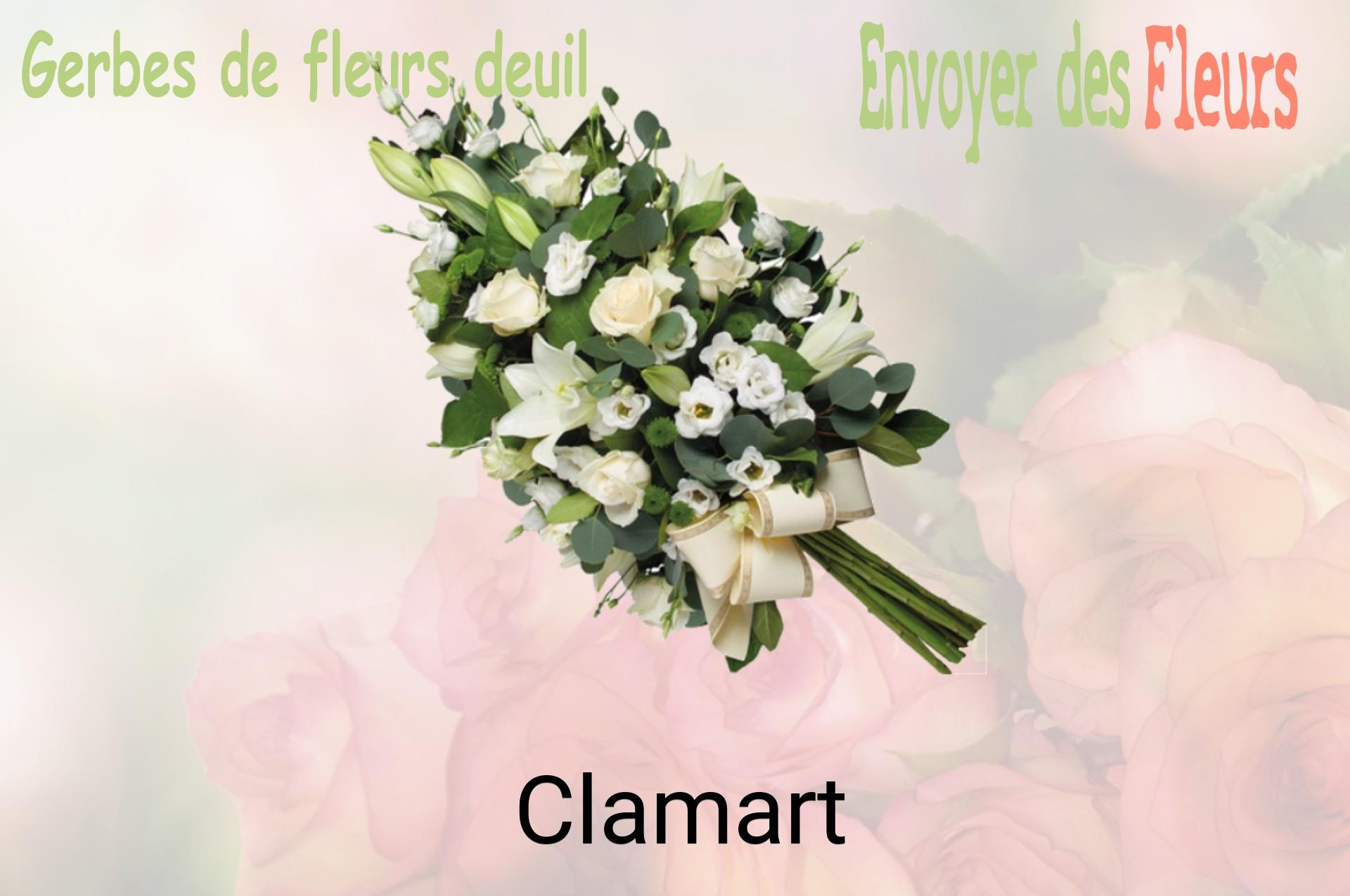 Gerbe de fleurs de deuil livrée à Clamart
